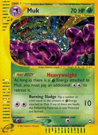 Aquapolis  H17 Muk (H17)  - Holofoil - Holo Rare