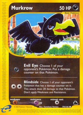 Skyridge  079 Murkrow  - Reverse Holofoil - Common