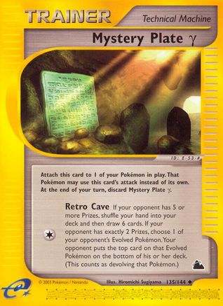 Skyridge  135 Mystery Plate Gamma  - Uncommon