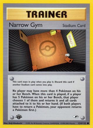Gym Heroes  124/132 Narrow Gym  - 1st Edition - Common
