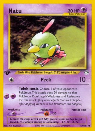 Neo Genesis  067/111 Natu  - Unlimited - Common