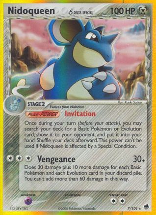 Dragon Frontiers /101 Nidoqueen (Delta Species)  - Holofoil - Holo Rare