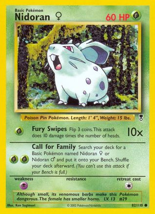Legendary Collection  082 Nidoran F  - Reverse Holofoil - Common