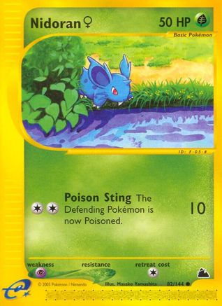Skyridge  082 Nidoran F (82)  - Reverse Holofoil - Common