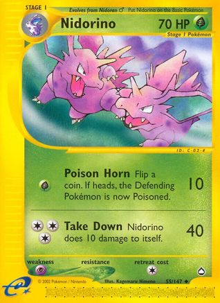 Aquapolis  055/147 Nidorino  - Uncommon