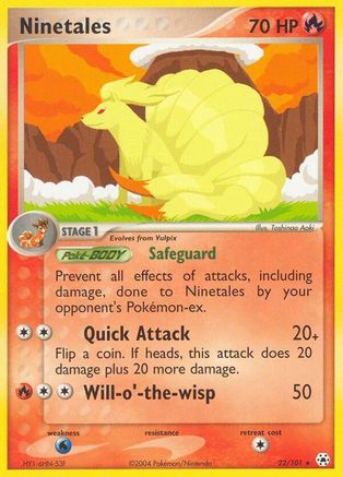 Hidden Legends  Ninetales  - Reverse Holofoil - Rare
