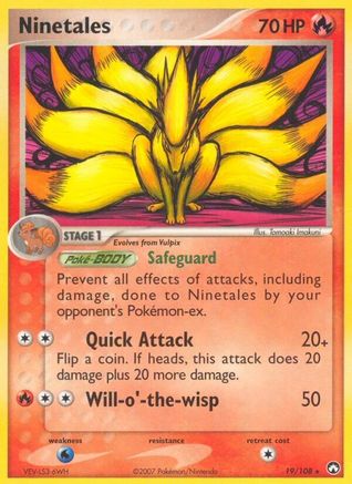 Power Keepers /108 Ninetales  - Reverse Holofoil - Rare