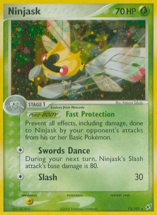 Deoxys  013 Ninjask  - Holofoil - Holo Rare