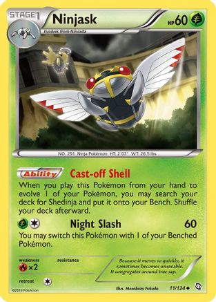 Dragons Exalted  011 Ninjask  - Uncommon