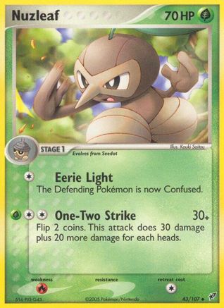 Deoxys  Nuzleaf  - Reverse Holofoil - Uncommon