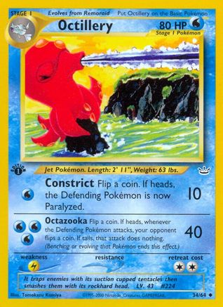Neo Revelation  034/64 Octillery  - Unlimited - Uncommon