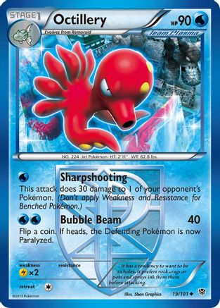 Plasma Blast  019/101 Octillery (Team Plasma)  - Uncommon