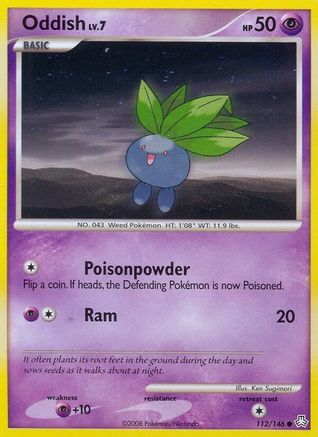 Legends Awakened  Oddish (112)  - Reverse Holofoil - Common