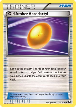Dark Explorers  097 Old Amber Aerodactyl  - Reverse Holofoil - Uncommon