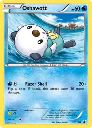 Legendary Treasures  037/113 Oshawott  - Common