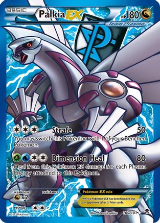 Plasma Blast  100 Palkia EX (Team Plasma) (100 Full Art)  - Holofoil - Ultra Rare