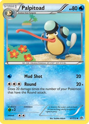 Legendary Treasures  041 Palpitoad  - Reverse Holofoil - Uncommon