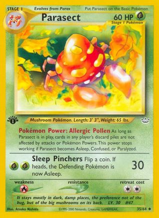 Neo Revelation  035/64 Parasect  - Unlimited - Uncommon