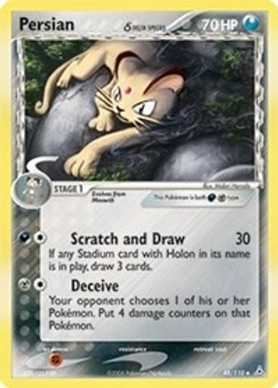 Holon Phantoms  048/110 Persian (Delta Species)  - Reverse Holofoil - Uncommon