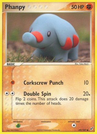 Deoxys  069 Phanpy  - Reverse Holofoil - Common