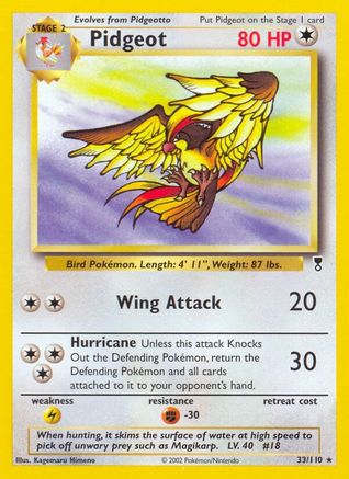 Legendary Collection  033 Pidgeot  - Reverse Holofoil - Rare