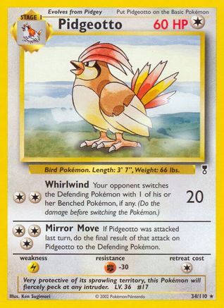 Legendary Collection  034 Pidgeotto  - Rare