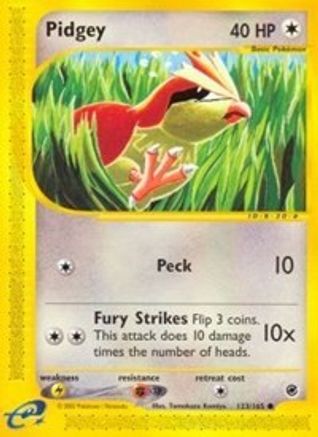Expedition  123 Pidgey  - Reverse Holofoil - Common