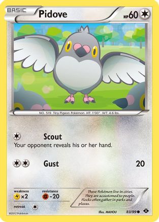 Next Destinies  083 Pidove  - Reverse Holofoil - Common