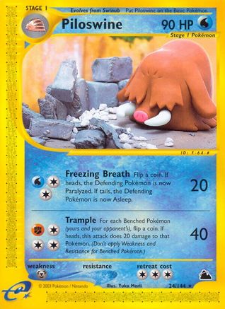 Skyridge  024 Piloswine (24)  - Rare