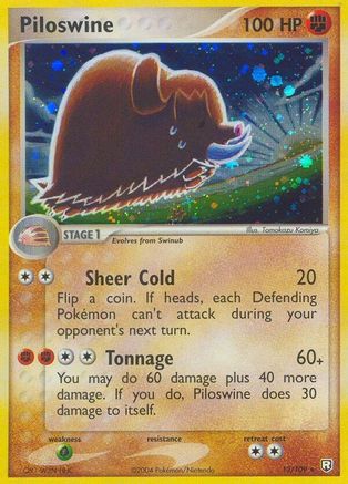 Team Rocket Returns  013 Piloswine  - Reverse Holofoil - Holo Rare