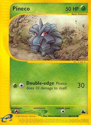 Skyridge  086 Pineco (86)  - Reverse Holofoil - Common