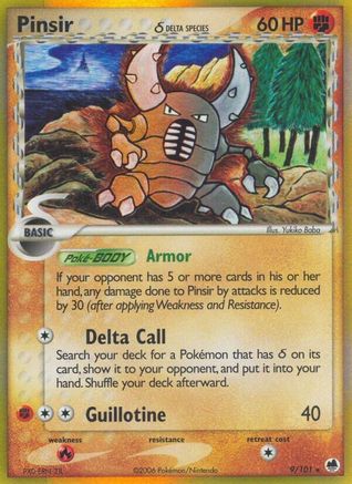 Dragon Frontiers /101 Pinsir (Delta Species)  - Reverse Holofoil - Holo Rare