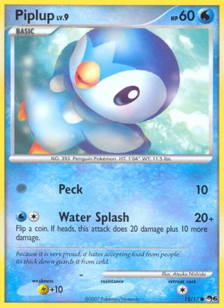 POP Series 6 /017 Piplup  - Common