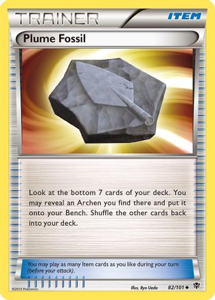 Plasma Blast  082/101 Plume Fossil  - Uncommon
