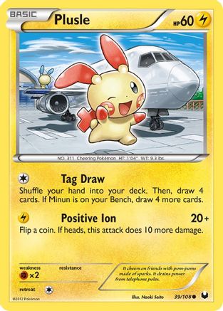 Dark Explorers  039/108 Plusle  - Common