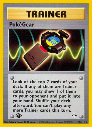 Neo Genesis  088/111 PokeGear  - Unlimited - Rare