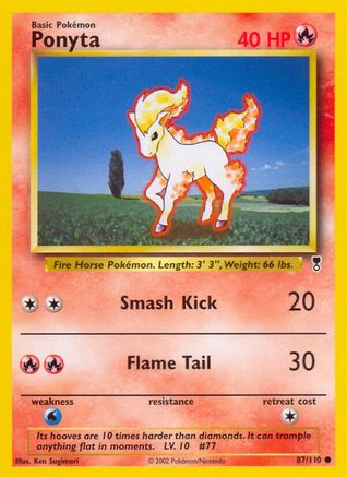 Legendary Collection  087/110 Ponyta  - Reverse Holofoil - Common