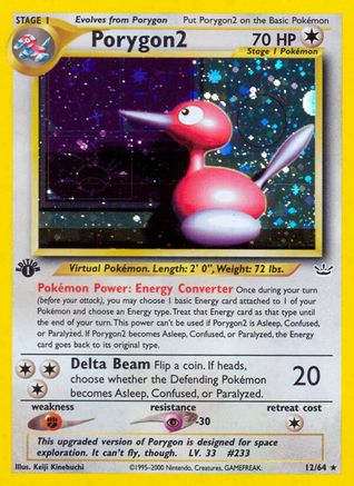 Neo Revelation  012/64 Porygon2  - Unlimited Holofoil - Holo Rare