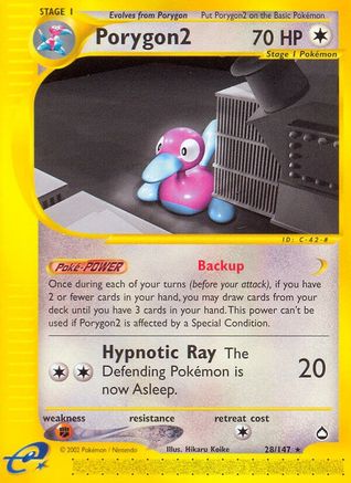 Aquapolis  028 Porygon2  - Reverse Holofoil - Rare