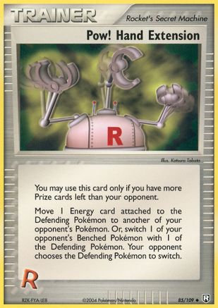 Team Rocket Returns  085 Pow! Hand Extension  - Reverse Holofoil - Uncommon