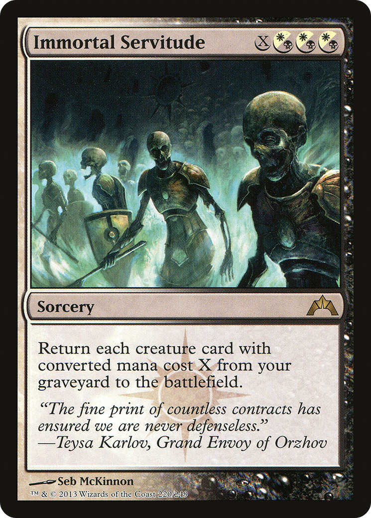 Gatecrash - (GTC-220) - Immortal Servitude Foil