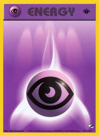 Gym Heroes  131/132 Psychic Energy  - 1st Edition - Common