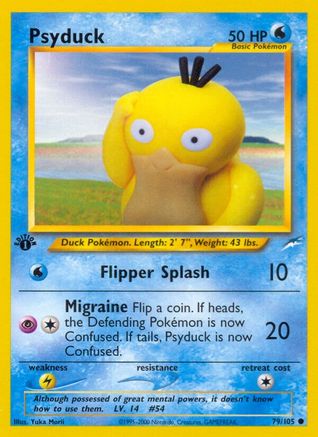 Neo Destiny  079/105 Psyduck  - Unlimited - Common