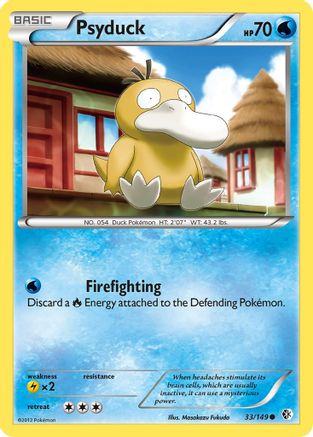 Boundaries Crossed  033/149 Psyduck (33)  - Reverse Holofoil - Common