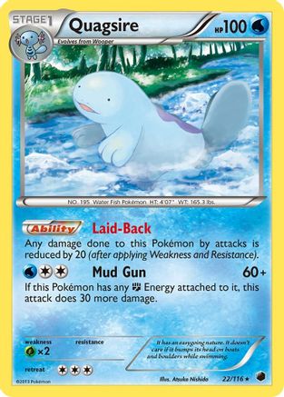 Plasma Freeze  022 Quagsire  - Rare