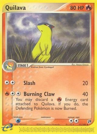 Sandstorm  Quilava  - Reverse Holofoil - Uncommon