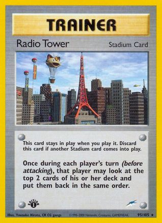Neo Destiny  095 Radio Tower  - 1st Edition - Rare