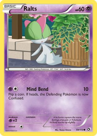 Legendary Treasures  059 Ralts  - Reverse Holofoil - Common