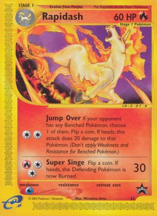 WoTC Promo  051/53 Rapidash (51)  - Promo