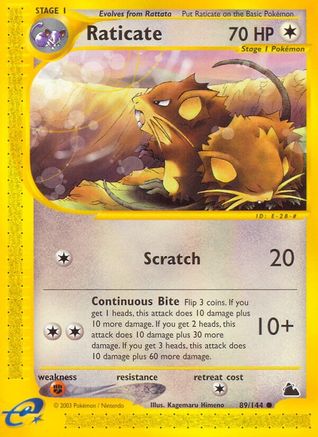 Skyridge  089 Raticate  - Common